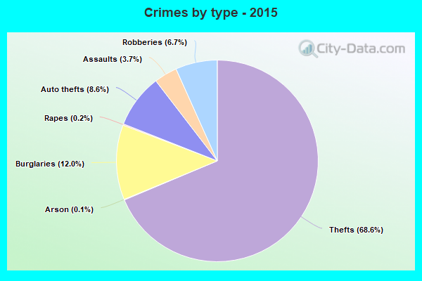 Crimes by type - 2015