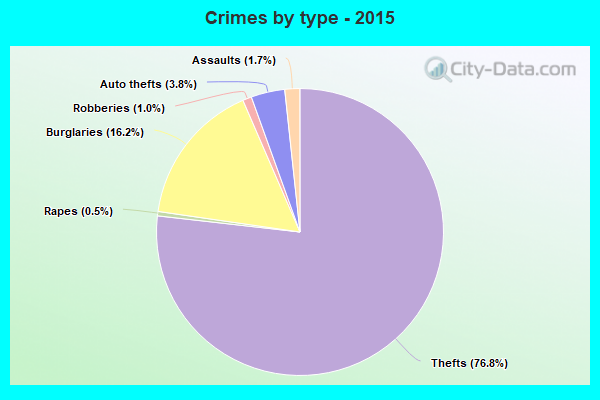 Crimes by type - 2015