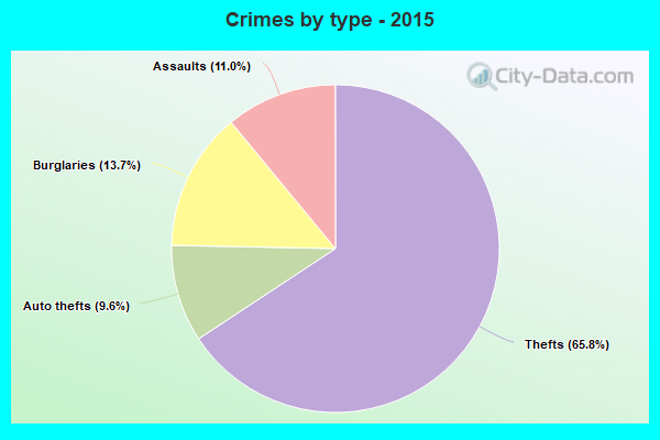 Crimes by type - 2015