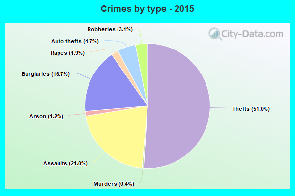 Crimes by type - 2015