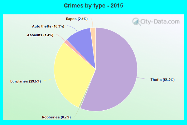 Crimes by type - 2015