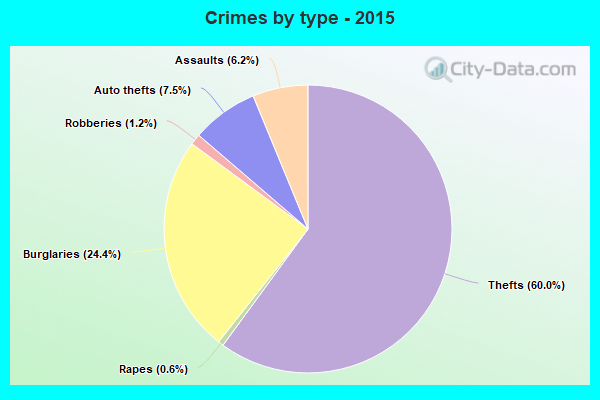 Crimes by type - 2015