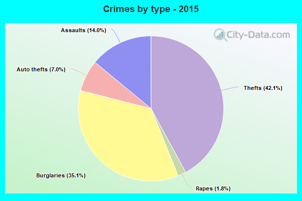 Crimes by type - 2015