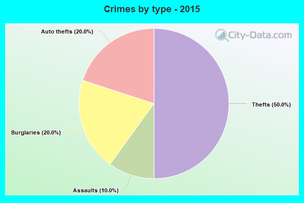 Crimes by type - 2015