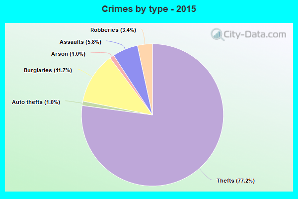 Crimes by type - 2015