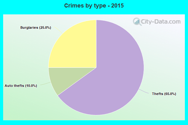 Crimes by type - 2015