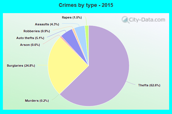 Crimes by type - 2015