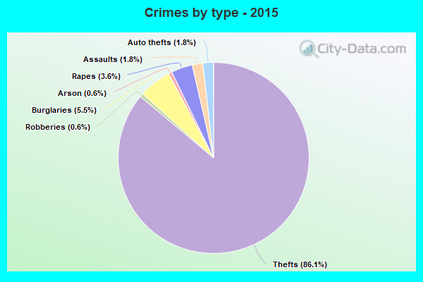 Crimes by type - 2015