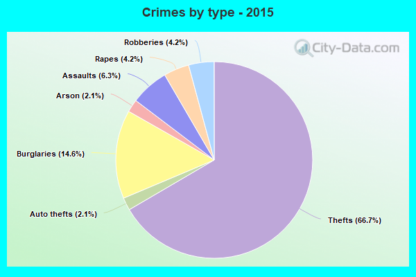 Crimes by type - 2015