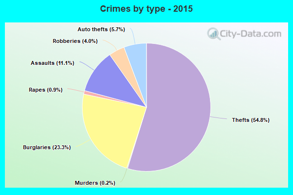 Crimes by type - 2015