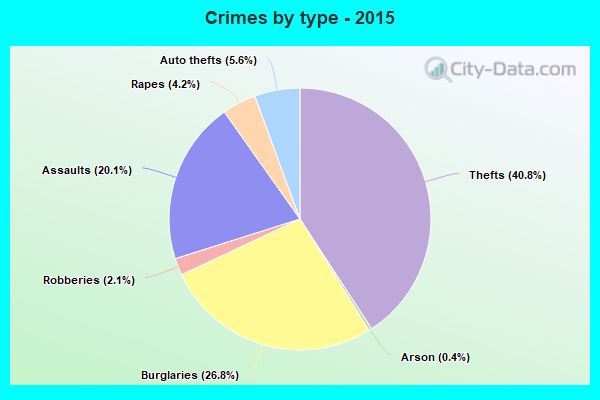 Crimes by type - 2015