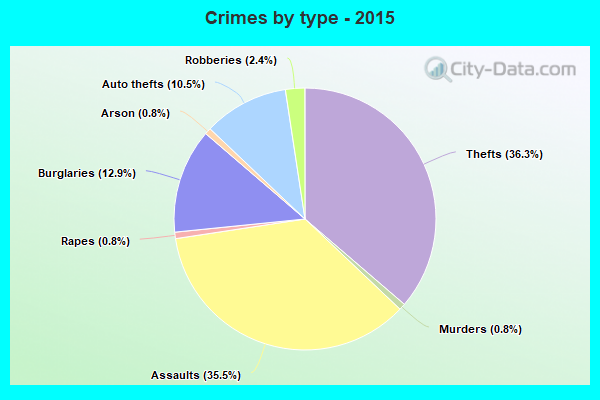 Crimes by type - 2015