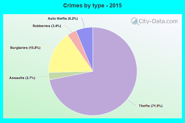 Crimes by type - 2015