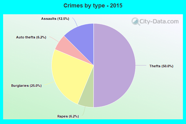 Crimes by type - 2015