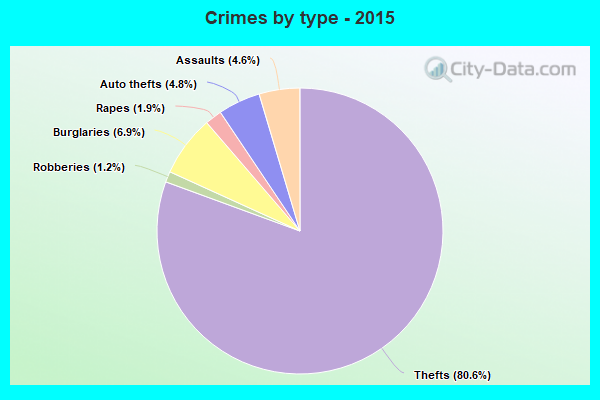 Crimes by type - 2015