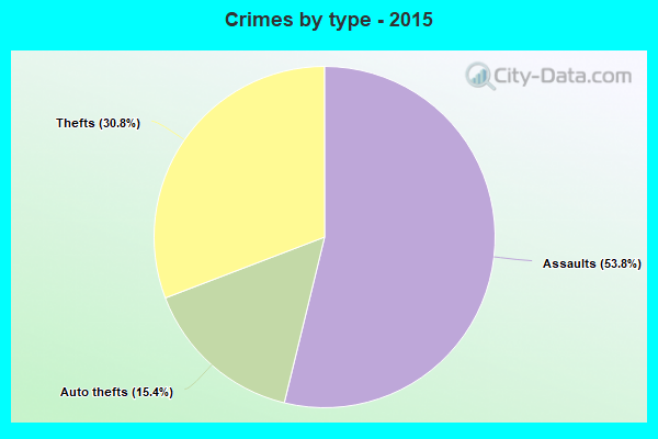 Crimes by type - 2015