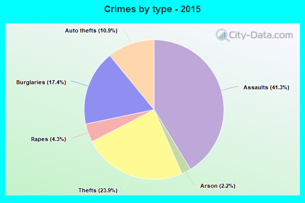 Crimes by type - 2015