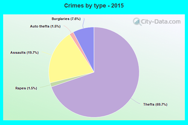 Crimes by type - 2015