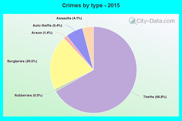 Crimes by type - 2015