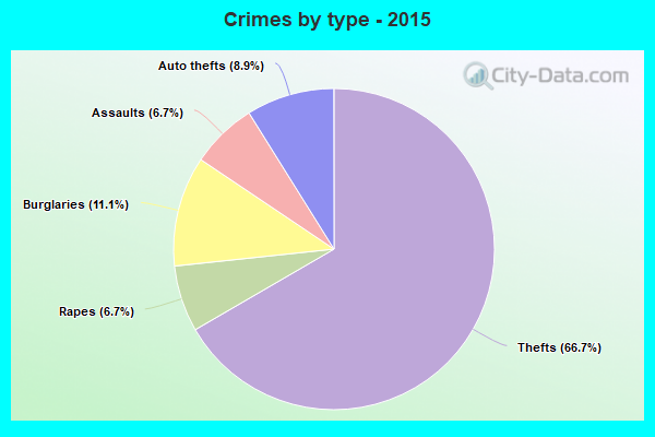 Crimes by type - 2015