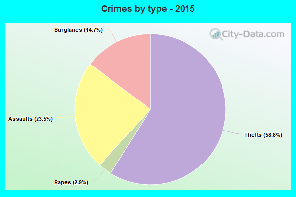 Crimes by type - 2015