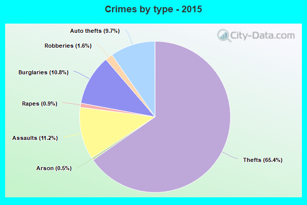 Crimes by type - 2015