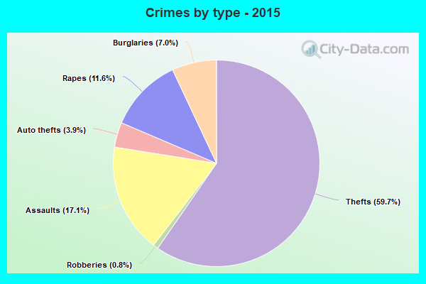 Crimes by type - 2015