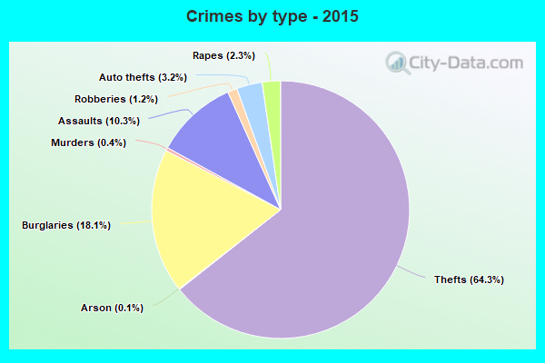 Crimes by type - 2015