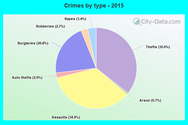 Crimes by type - 2015