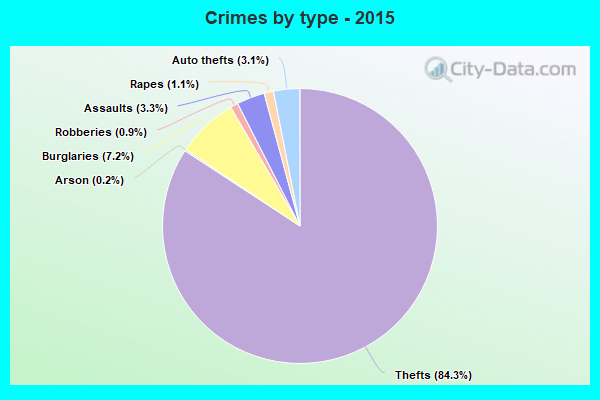 Crimes by type - 2015