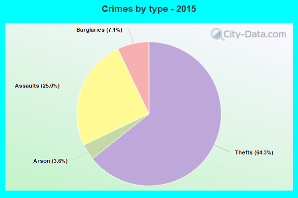 Crimes by type - 2015