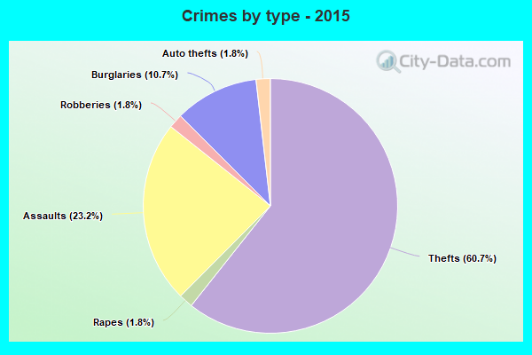 Crimes by type - 2015