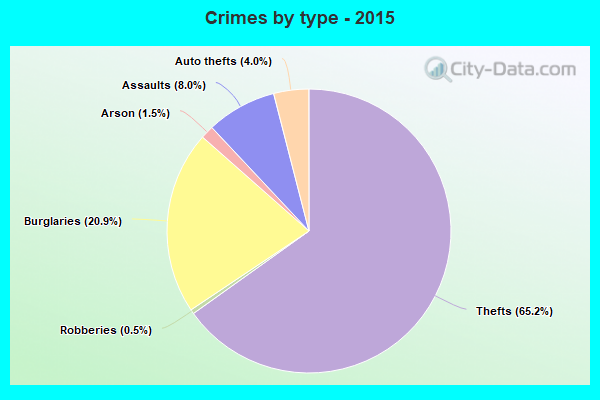 Crimes by type - 2015