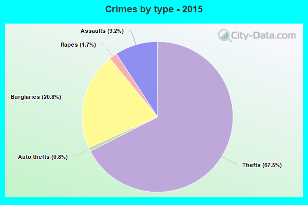 Crimes by type - 2015