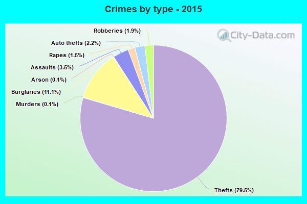 Crimes by type - 2015