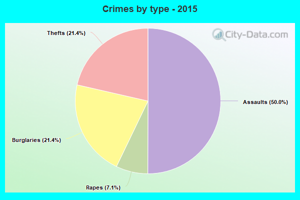 Crimes by type - 2015