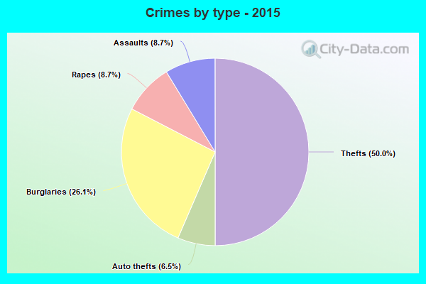 Crimes by type - 2015