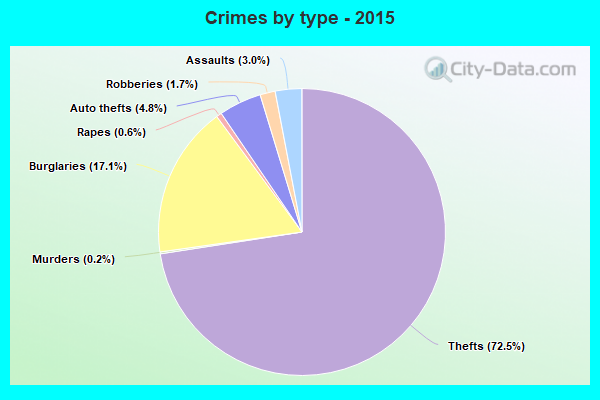 Crimes by type - 2015