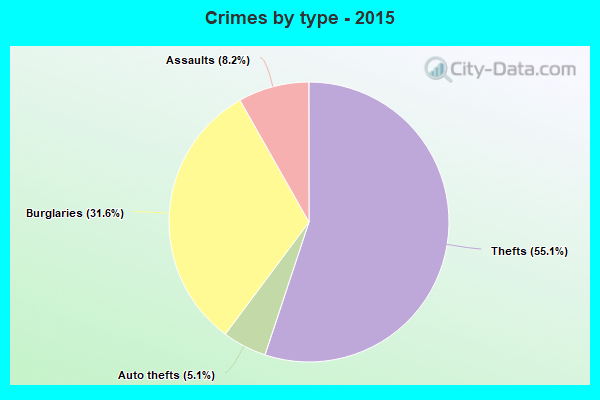 Crimes by type - 2015