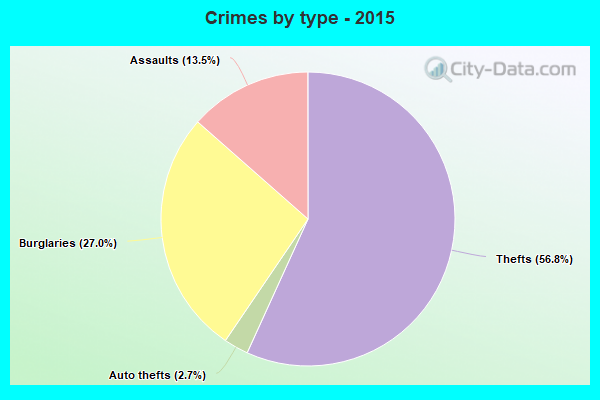 Crimes by type - 2015