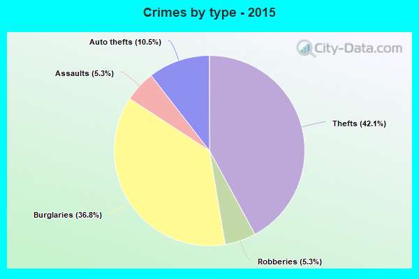 Crimes by type - 2015