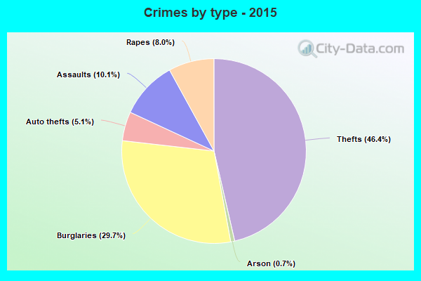 Crimes by type - 2015