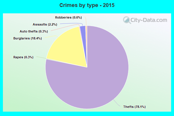 Crimes by type - 2015