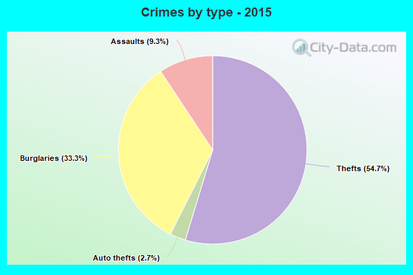 Crimes by type - 2015