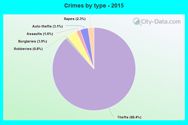 Crimes by type - 2015