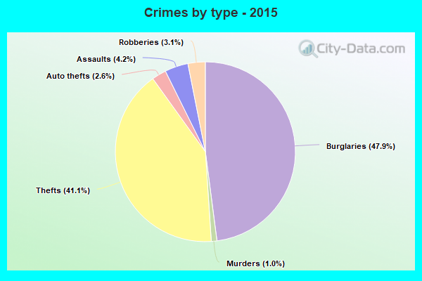 Crimes by type - 2015