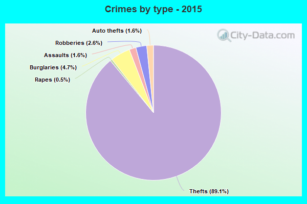 Crimes by type - 2015