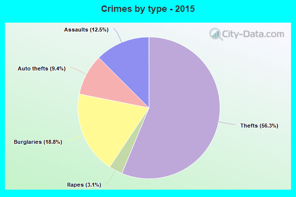 Crimes by type - 2015