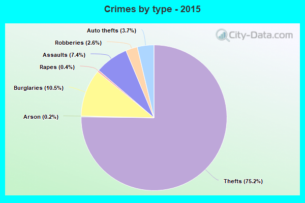 Crimes by type - 2015