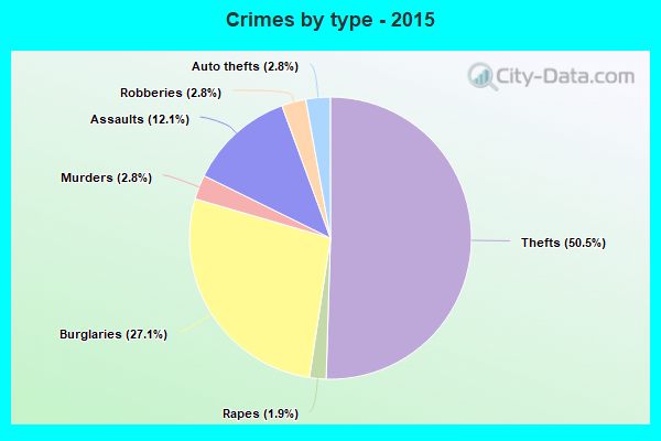 Crimes by type - 2015